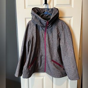 Womens light weight jacket with light fleece lining